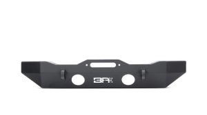 Jeep Wrangler JL Front Winch Bumper - Body Armor 4x4 - Mid-Stubby - Black - `18-`21